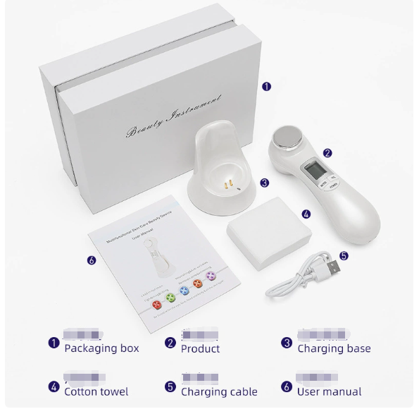 6-in-1 LED Skin Massage Beauty Device