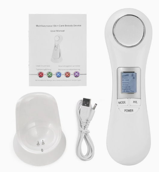 6-in-1 LED Skin Massage Beauty Device
