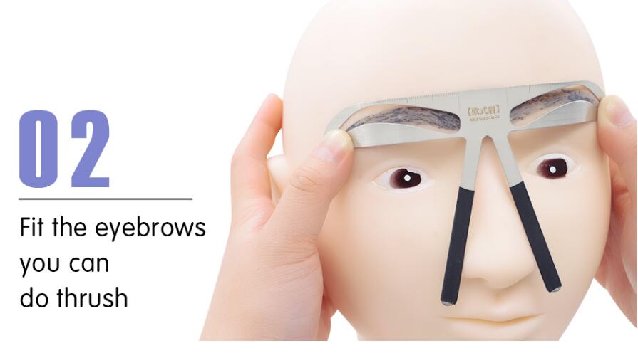 Stainless Steel Brow Ruler and Shaping Tool